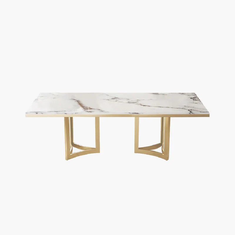 Amalgam Metal Marble Dining Table chairs - Image 5