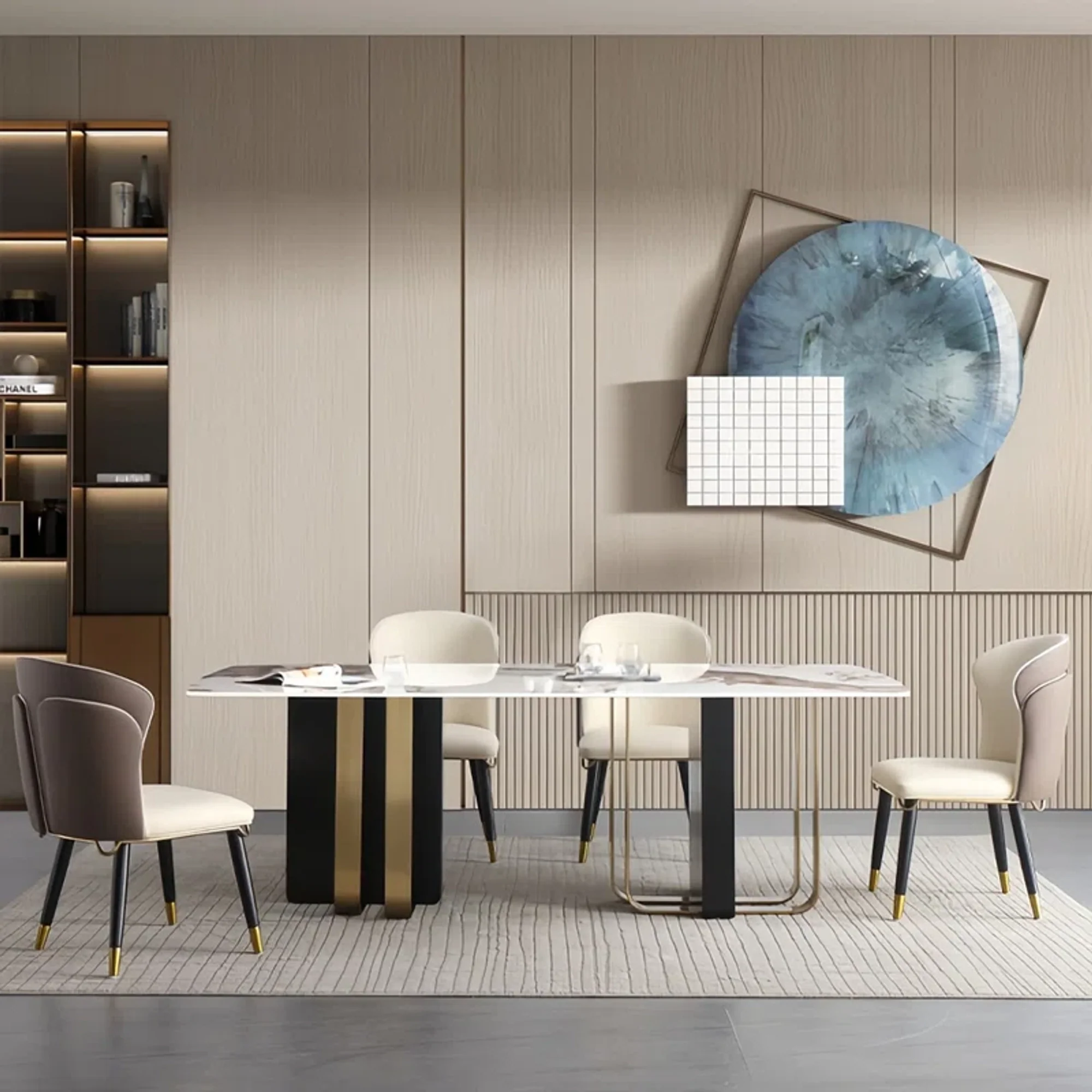 Aurean Panel Dining Table