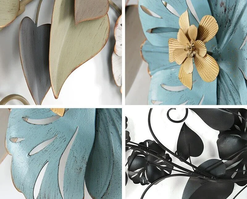 Blue And White Petal Wall Art - Image 3