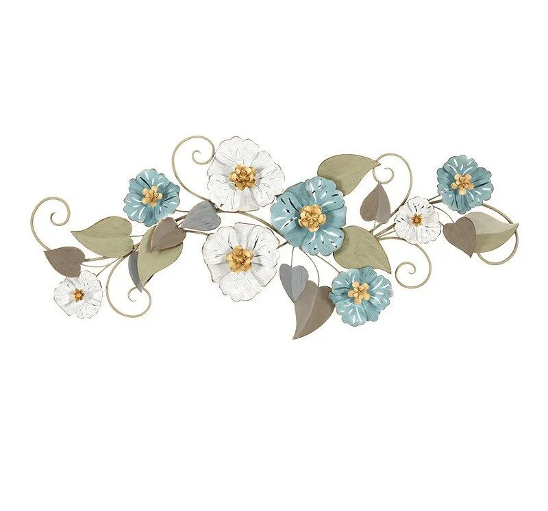 Blue And White Petal Wall Art - Image 4