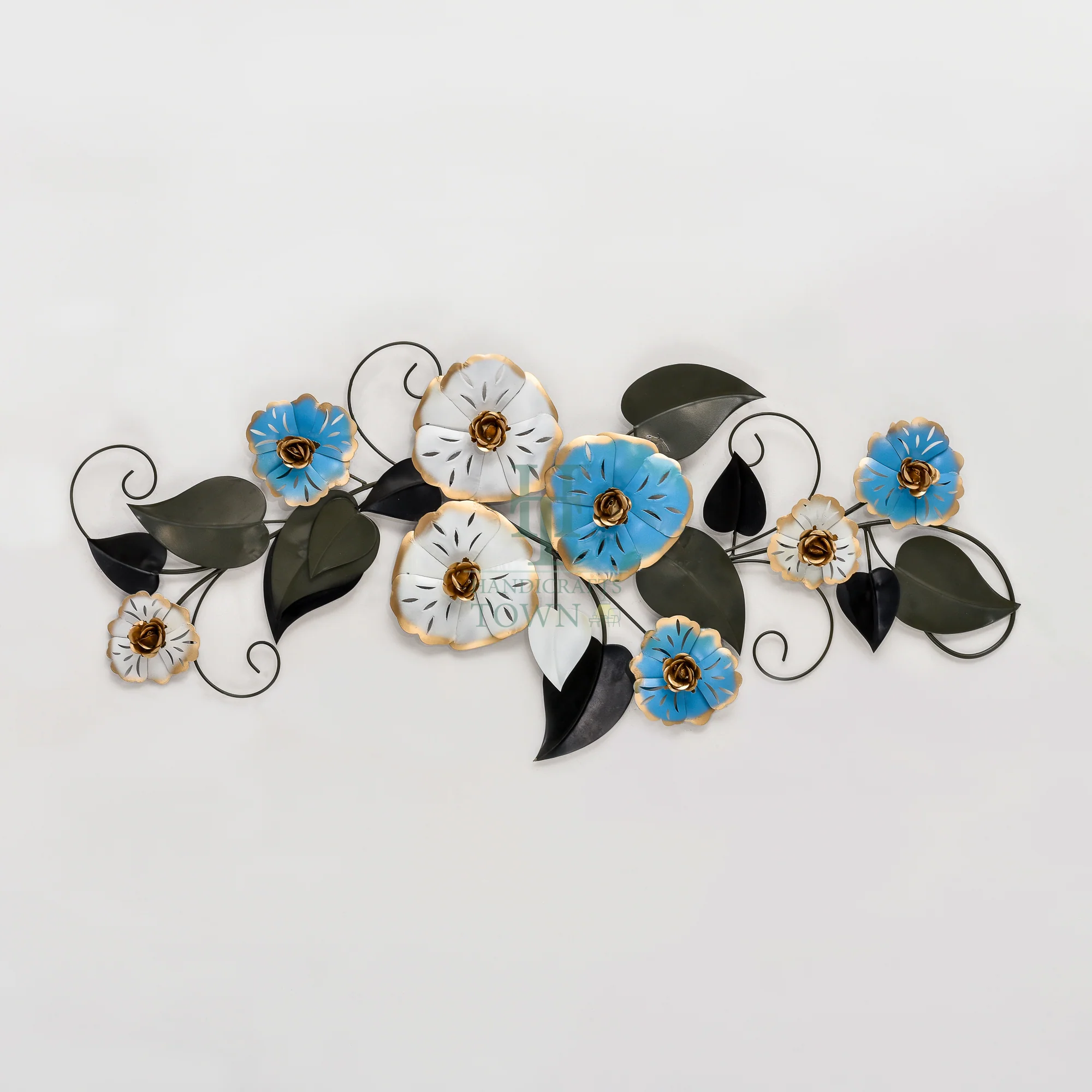 Blue And White Petal Wall Art - Image 5