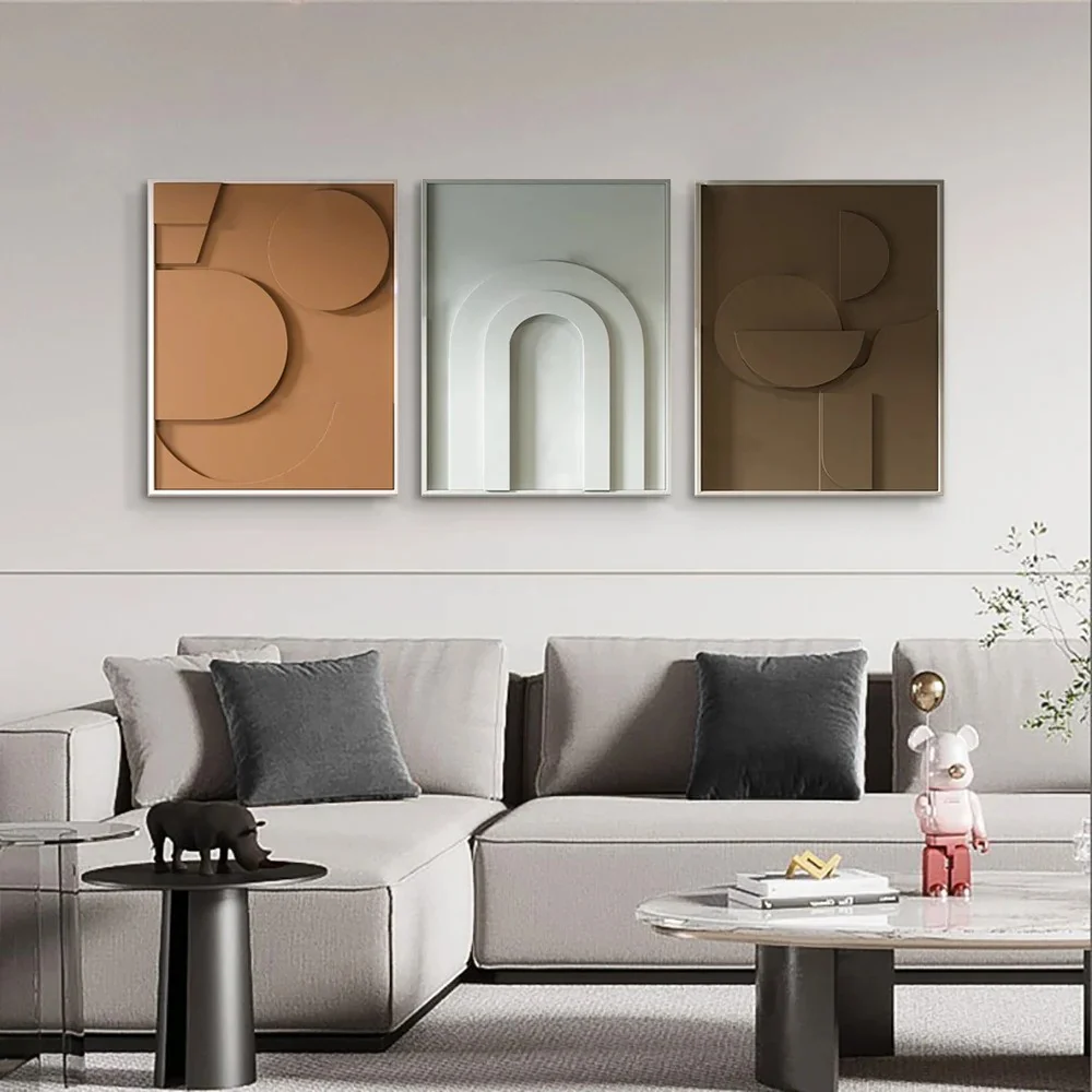 Carved Geometric Wall Art - Image 4
