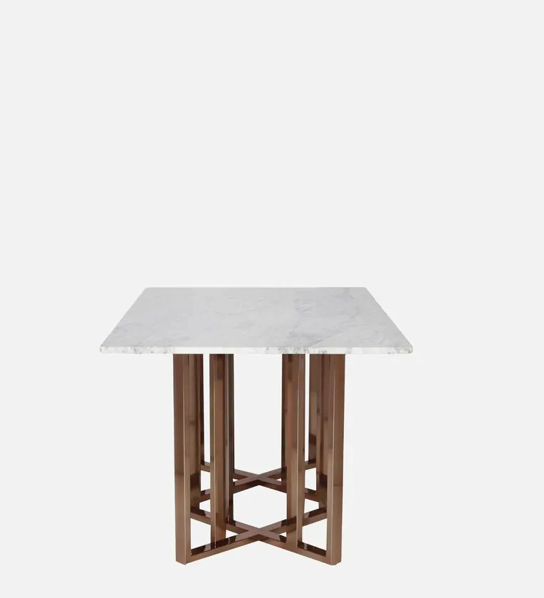 Constellation Metal Dining Table With Marble Top - Image 3