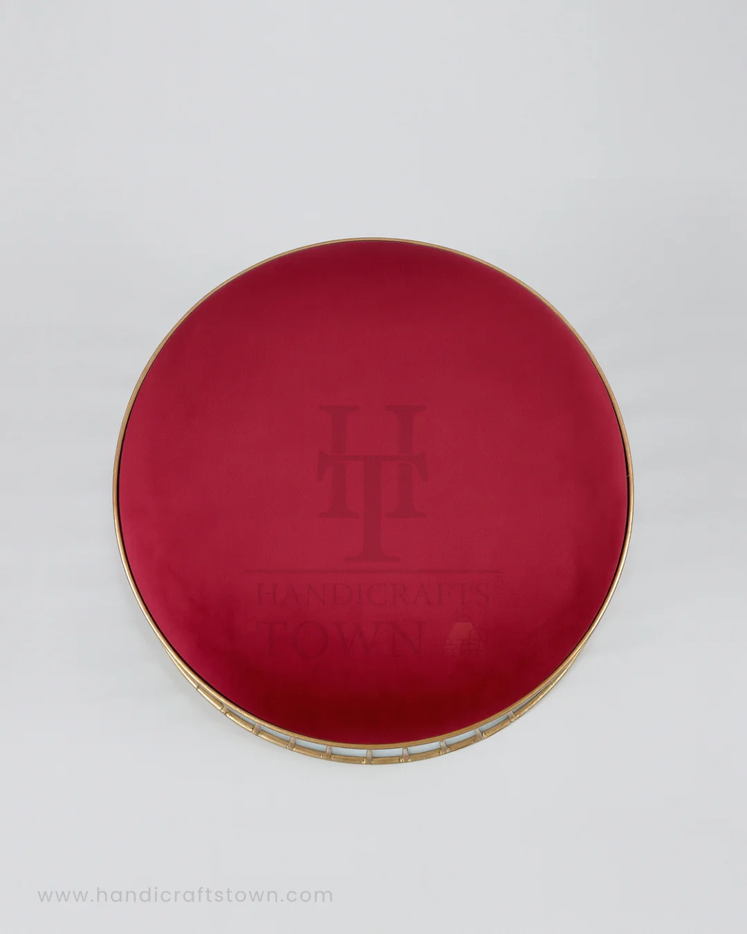 Crimson Luxe Ottoman - Image 3