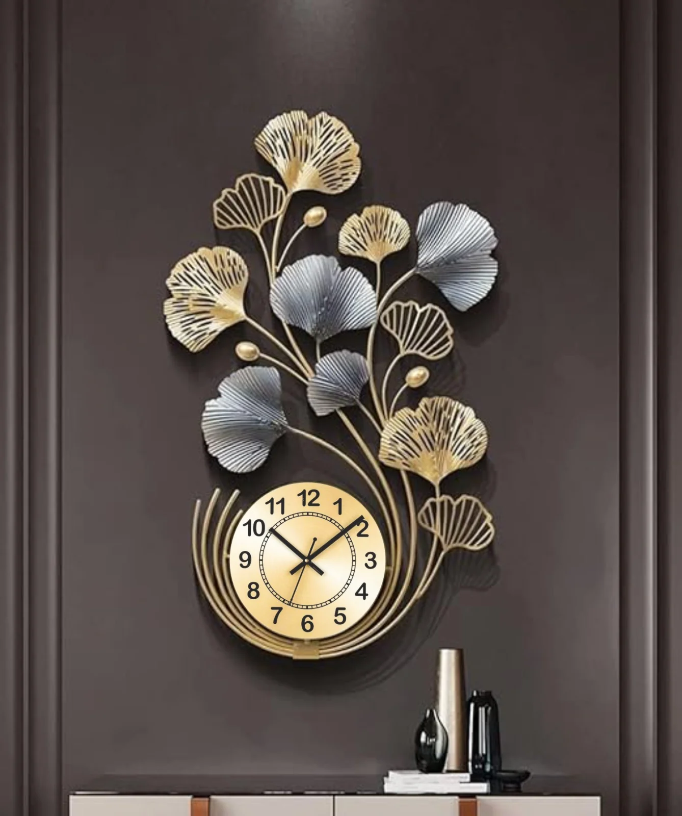 Flora  Metal Wall Clock - Image 3