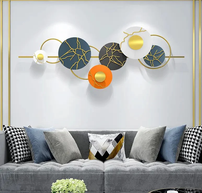Geometric Elegance Metal Wall Art - Image 4