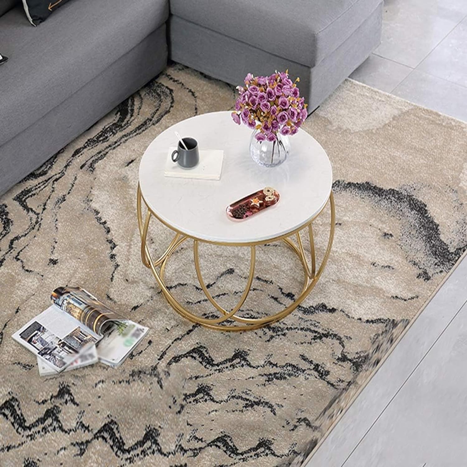 Gilded Globe Metal Coffee Table - Image 5