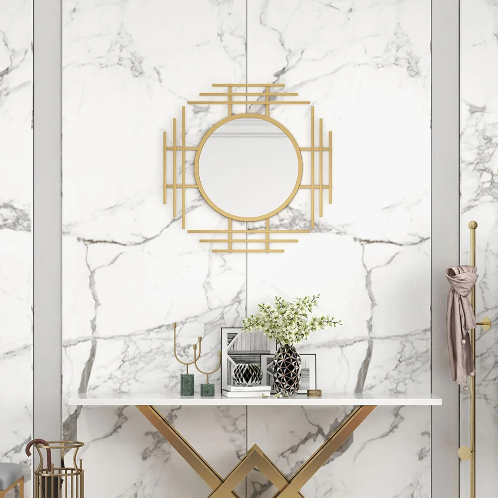 Lattice Gold Wall Mirror - Image 5