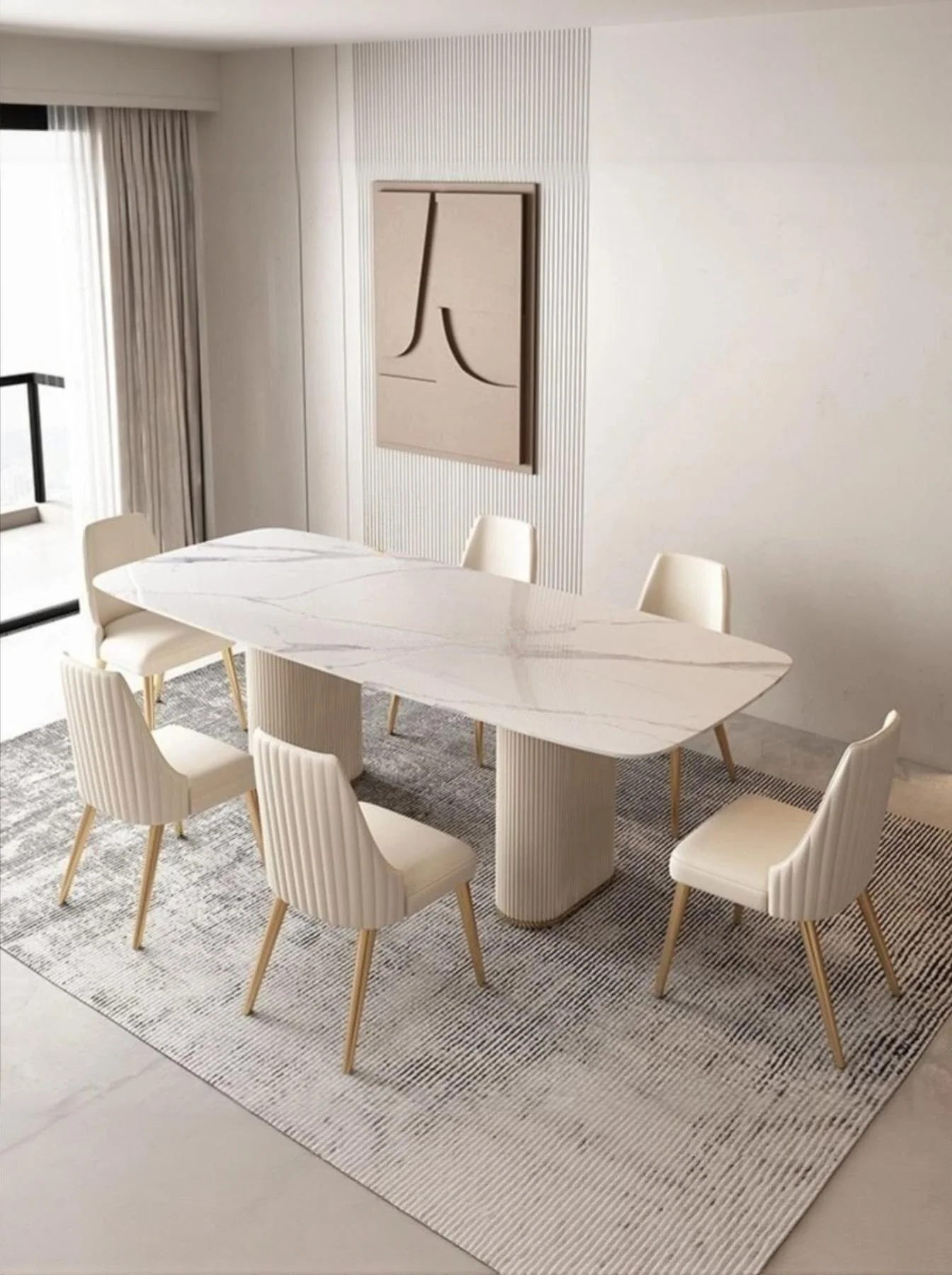 Linea Column Dining Table - Image 3