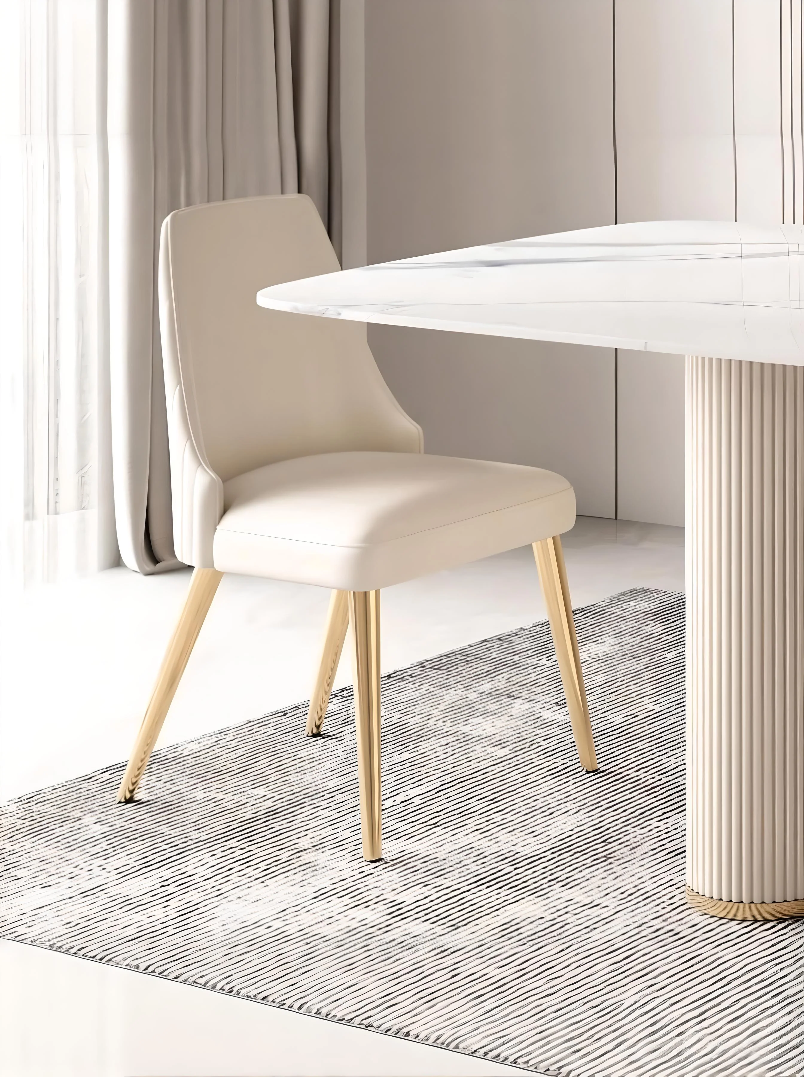 Linea Column Dining Table - Image 5