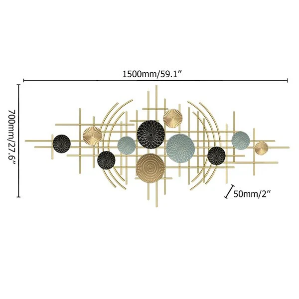 HT Gold Metal Wall Art - Image 4