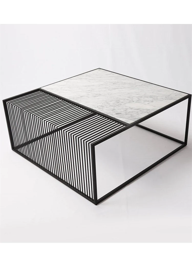 Monochrome Wire Coffee Table - Image 2