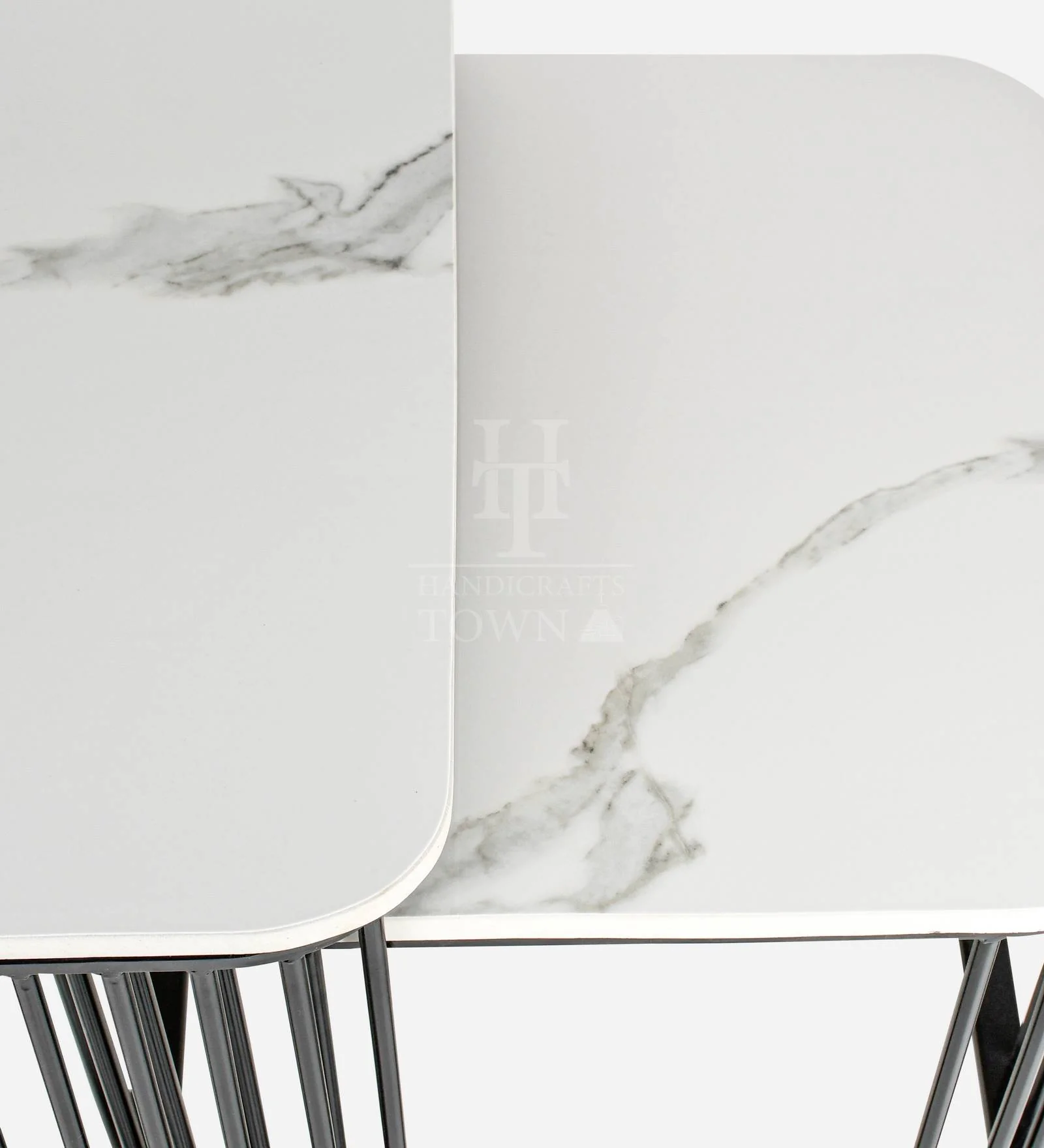 Square Frame Nesting Tables Black - Image 2