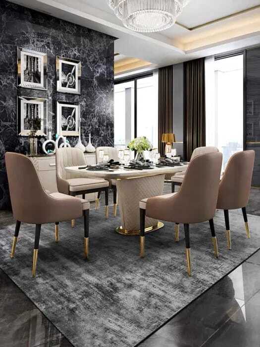The Paragon dining table with chairs - Image 4
