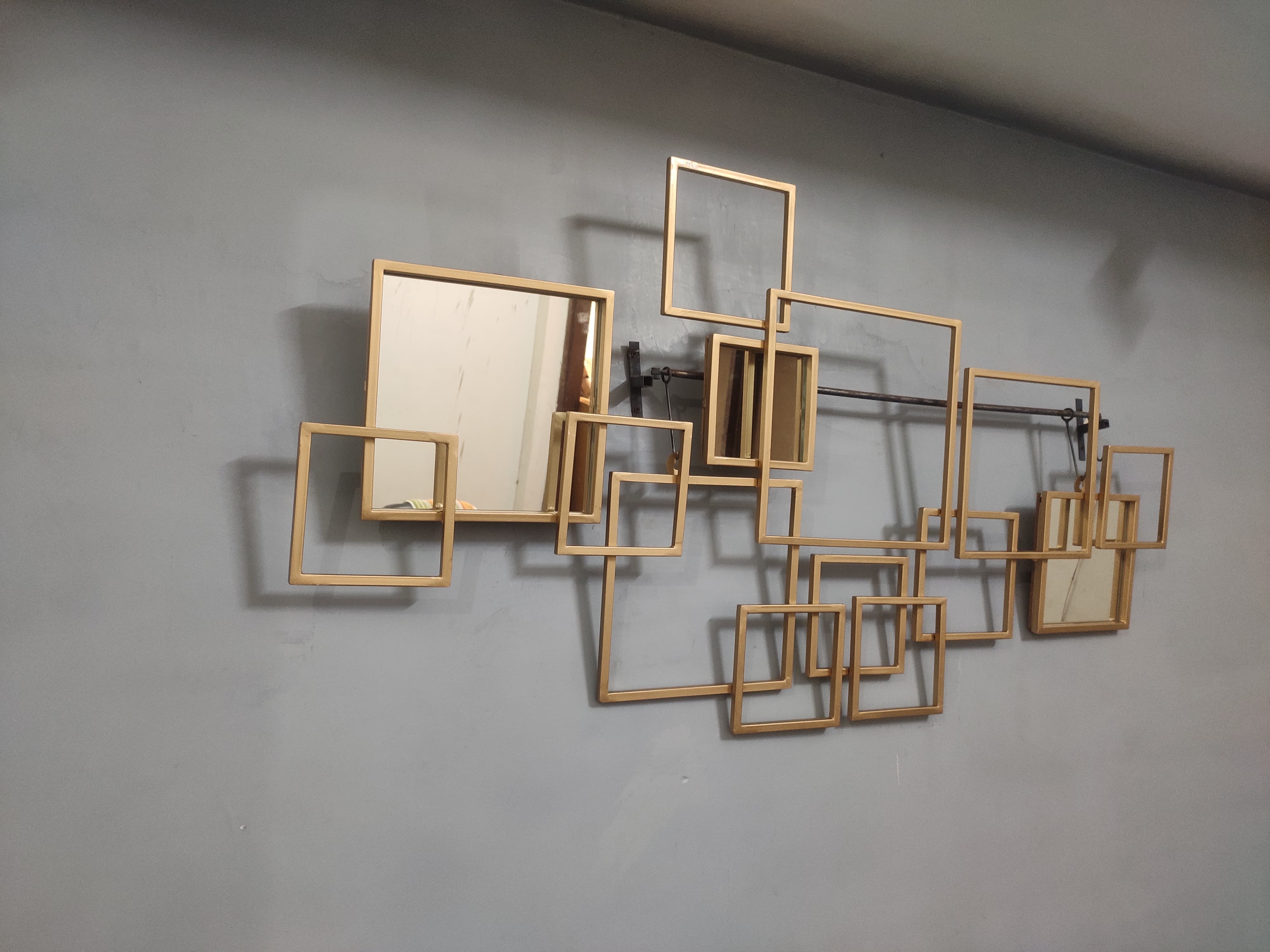 Urban Rectangular Abstract Metal Wall Art - Image 3