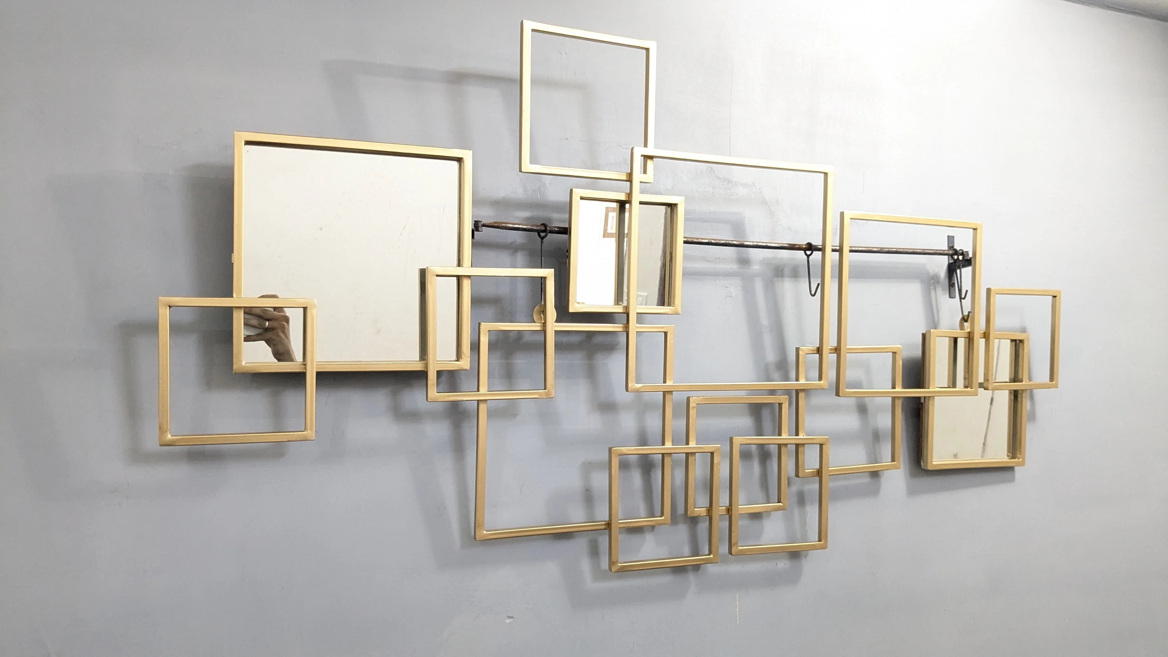 Urban Rectangular Abstract Metal Wall Art - Image 4