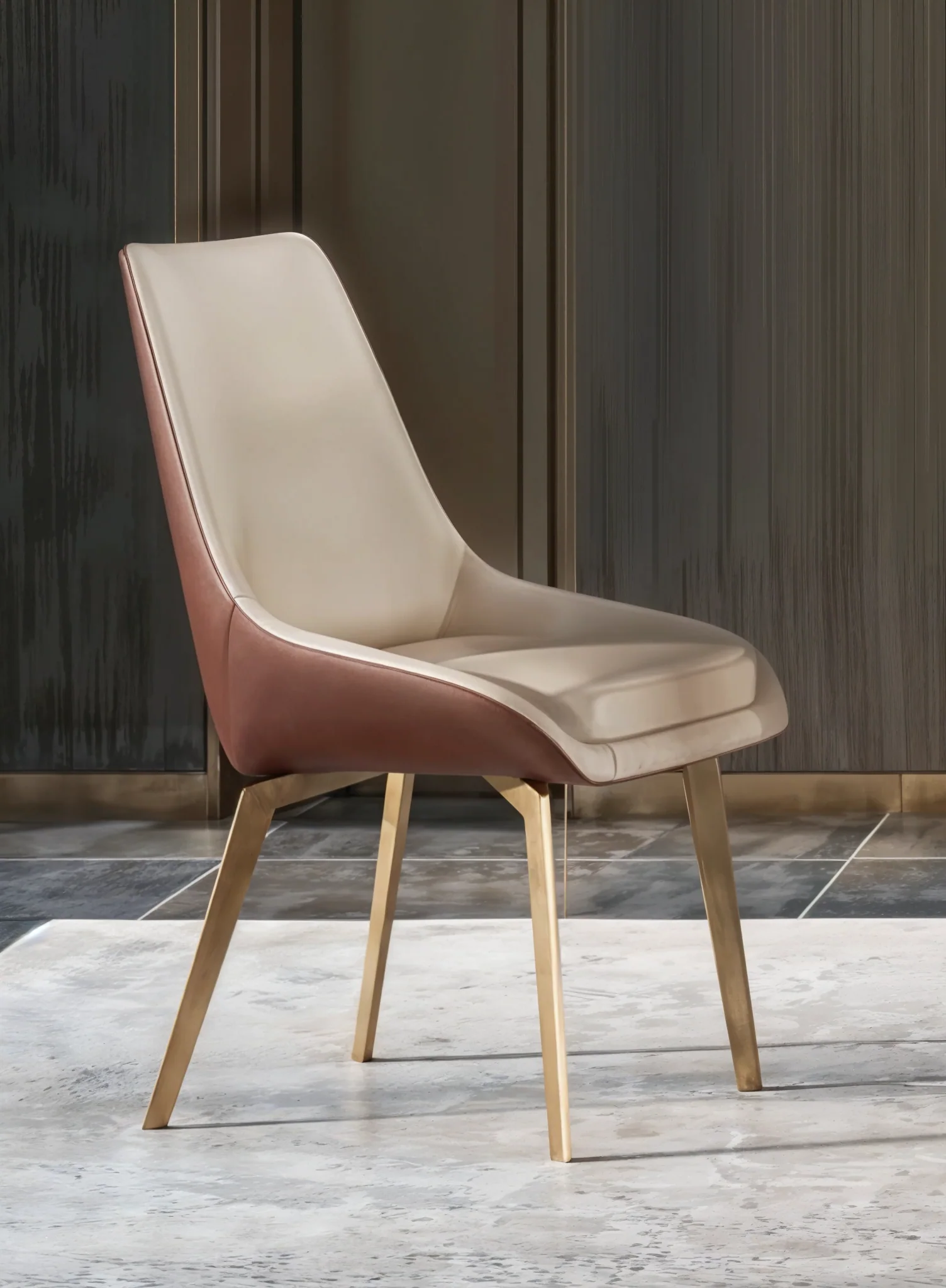 White Gold Fusion Dining With chairs - Image 4